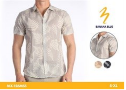 Camisa de caballero M/C Banana Blue 126