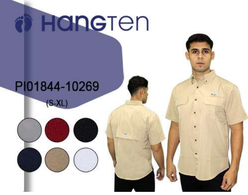 Camisa de pescador Hang Ten 10269