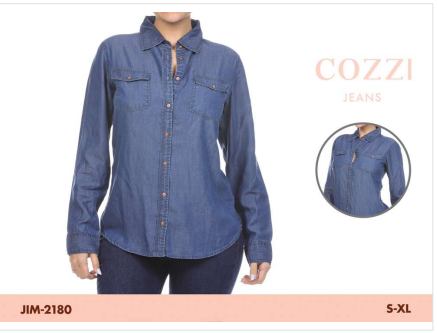 Camisa de Jean de dama Jingo 2180