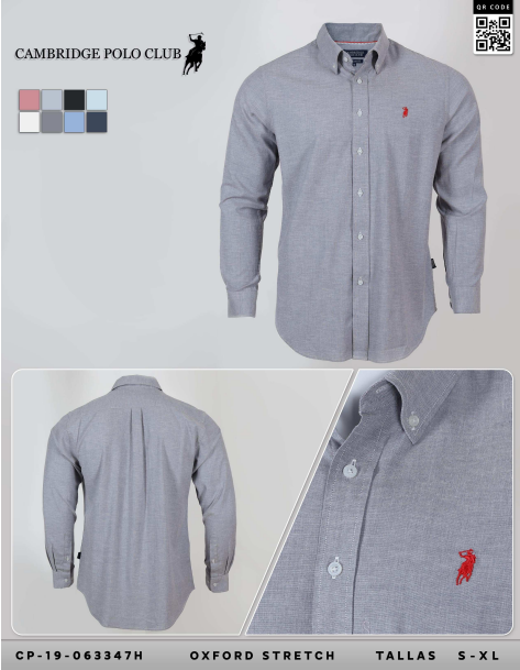 Camisa Polo m/l de caballero 3347