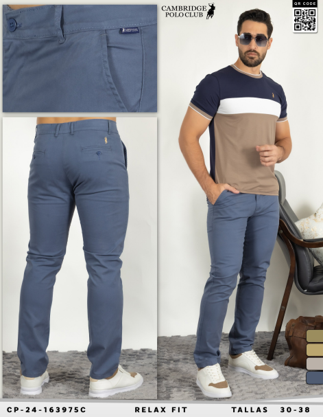 Pantalon Est Chino Polo de caballero 3975C