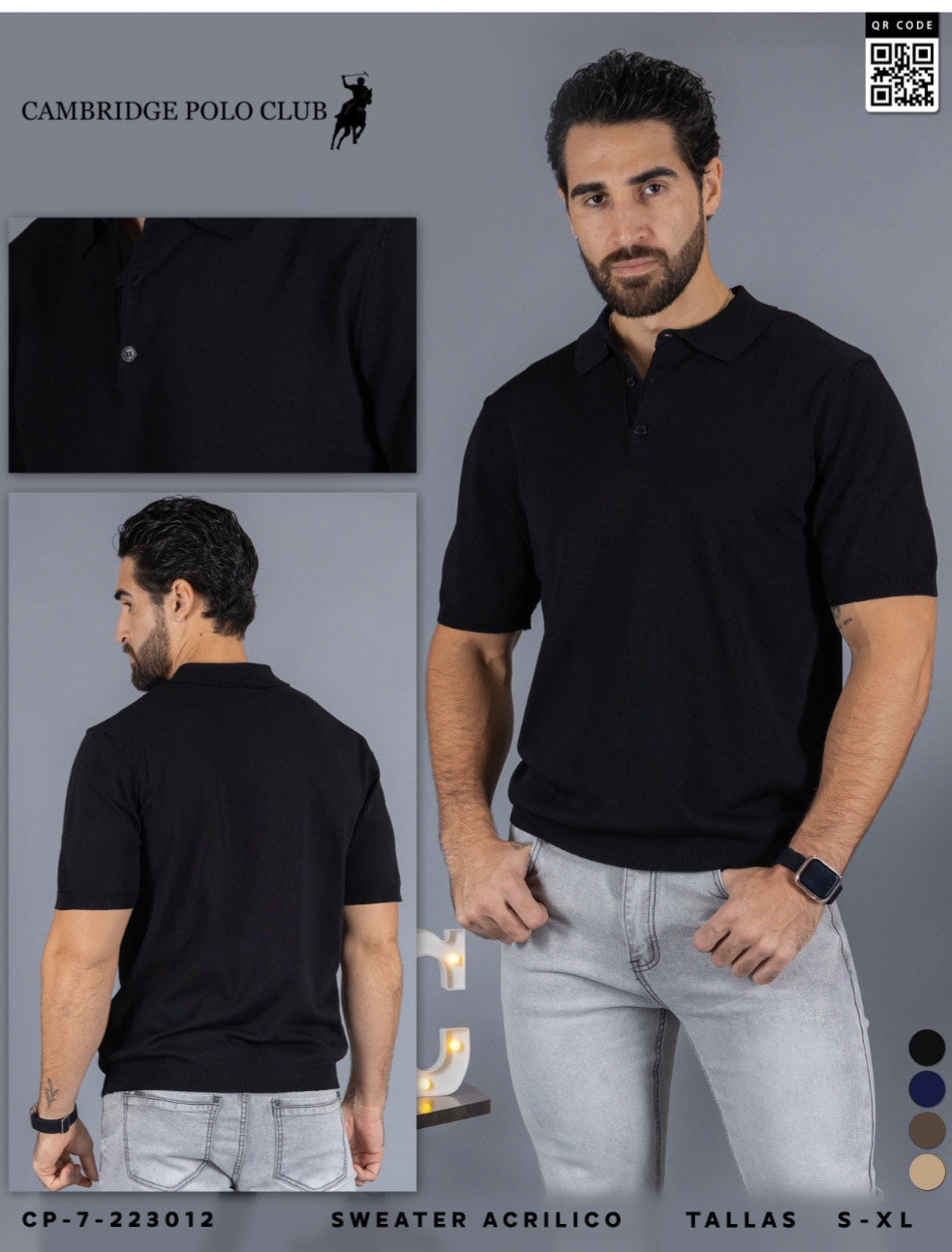 Chemis Polo de caballero 3012