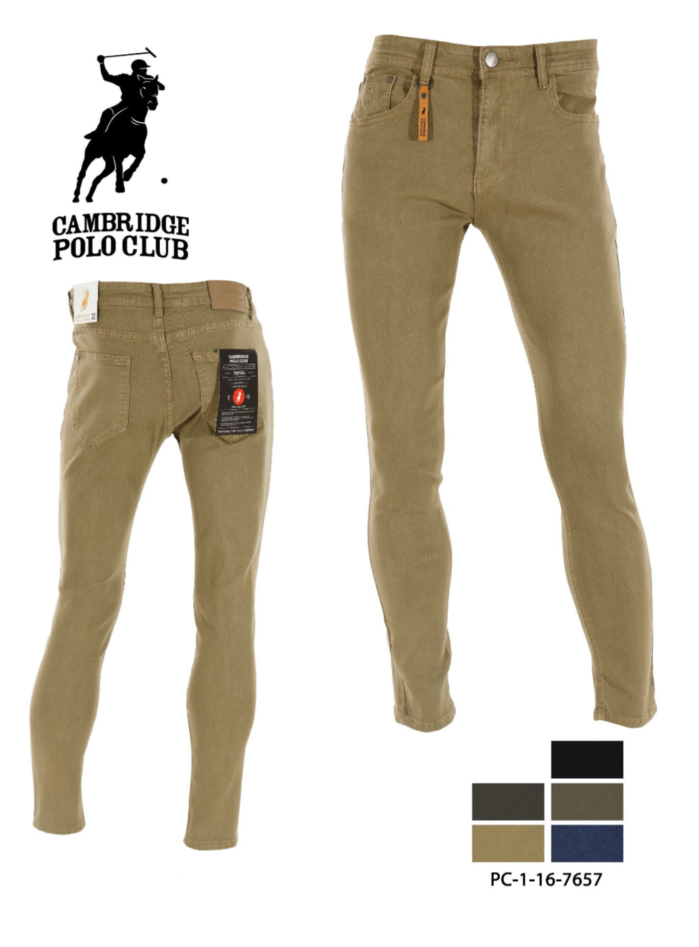 Jean de colores Polo de caballero 7657