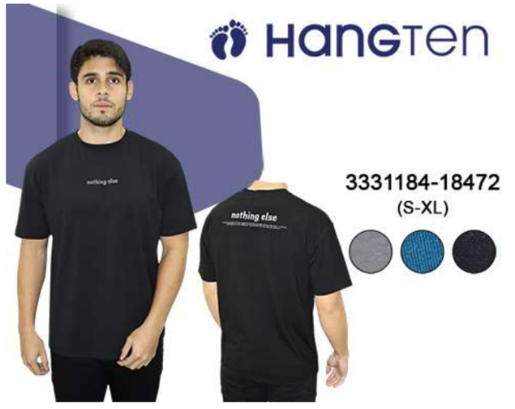 Franela oversize Hang Ten de caballero 18472