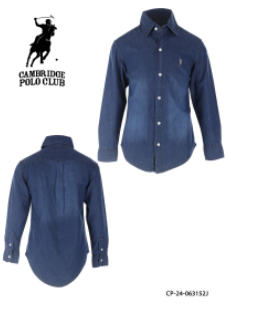 Camisa Jean de niño Polo M/L 3152