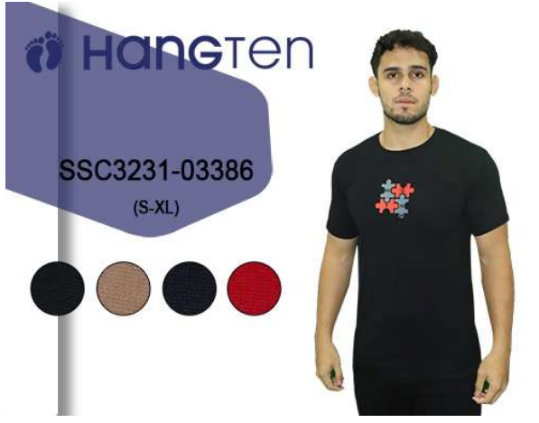 Franela de caballero Hang Ten 3386