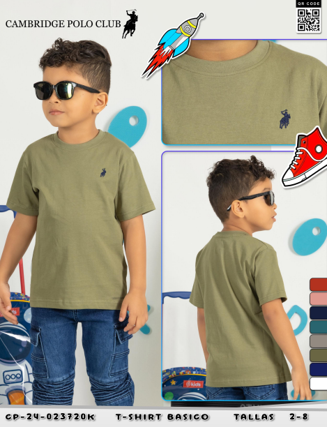 Franela Polo de niño 3720