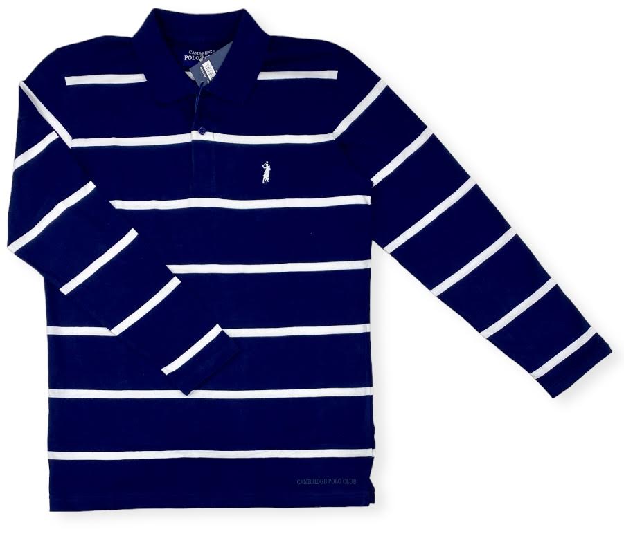 CHEMIS POLO RAYA FINA M/L