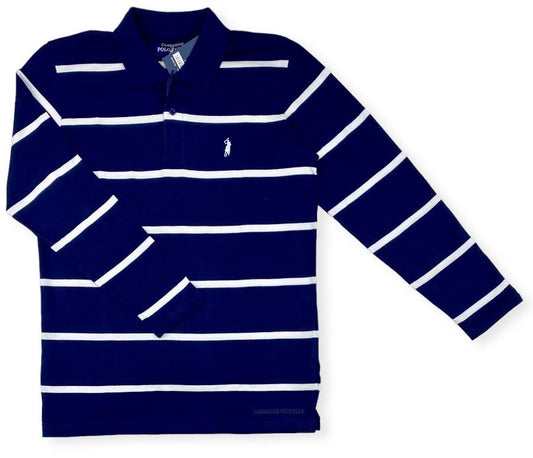 CHEMIS POLO RAYA FINA M/L