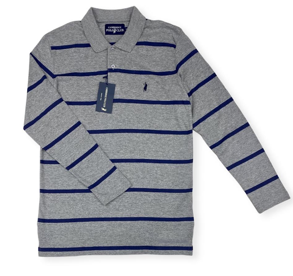CHEMIS POLO RAYA FINA M/L